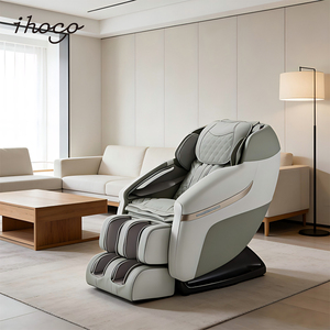 Fauteuil de luxe pour la maison avec guide de 110 cm, thérapie thermique lombaire, 16 airbags, audio, longueur des repose-jambes réglable - Product Image 1