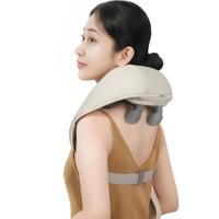 Masseur électrique pour le cou avec chaleur et massage Shiatsu, batterie intégrée pour une utilisation en voiture et à la maison, appareil de relaxation corporelle pour soulager la douleur