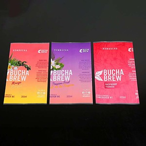 Tùy Chỉnh Nước Trái Cây Uống In Ấn Pet PVC Bao Bì Nhiệt Thu Nhỏ Tay Áo Bọc Niêm Phong Có Thể In Phim Chai Thủy Tinh Cuộn Thu Nhỏ Nhãn - Product Image 4