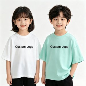 Vente en gros <span class=keywords><strong>de</strong></span> t-shirts à manches courtes en coton pour <span class=keywords><strong>enfants</strong></span>, garçons et filles, décontractés, personnalisés pour l'été - Product Image 3