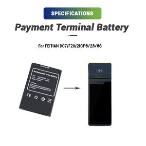 Batterie Rechargeable Li-ion Revolbat OEM ODM 7.6V 2500mAh D07 F20 pour Terminal de Paiement D07 - Product Image 4