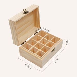 Caja de Almacenamiento de Pino Personalizable con Logotipo, 12 Compartimentos, para Aceites Esenciales - Product Image 2