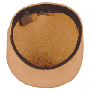 Chapeau Fedora en paille Toquilla avec bande de ruban, large bord, unisexe, adulte, chapeau d'été décontracté - Product Image 3
