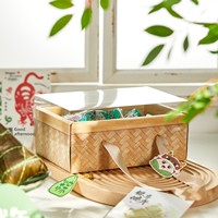 Boîte cadeau personnalisée en carton portable avec fenêtre transparente et poignée, emballage alimentaire pour le Festival du Dragon, boîtes en papier