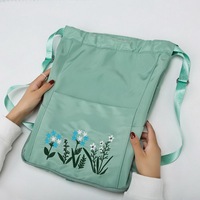 Sac à cordon pliable Oxford à vendre, sac à dos à cordon personnalisé en polyester pour hommes et femmes, vente en gros