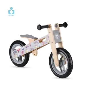 Bicicleta de equilibrio de madera para niños de 12 pulgadas UDEAS, proveedor barato, coche de juguete para bebés