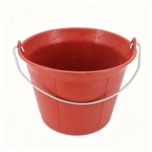 Cubo de Goma Reforzado de Primera Calidad <span class=keywords><strong>para</strong></span> Construcción Profesional, Cubo Flexible <span class=keywords><strong>para</strong></span> Mezclar Mortero, Hormigón y Lechada de Arena - Product Image 4