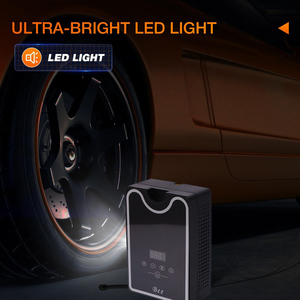 <span class=keywords><strong>Pompe</strong></span> à air de voyage 120W <span class=keywords><strong>Pompe</strong></span> à vélo à pression d'air portable tout usage avec plage de pression 3-120psi - Product Image 6