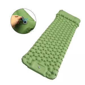 <span class=keywords><strong>Matelas</strong></span> pneumatique <span class=keywords><strong>gonflable</strong></span> automatique 1-2 personnes en PVC imperméable avec oreiller et pompe externe – Confort optimal, compact pour le camping - Product Image 1