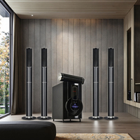Système de barre de son home cinéma 5.1 canaux avec Bluetooth, radio FM et stéréo sans fil pour salon