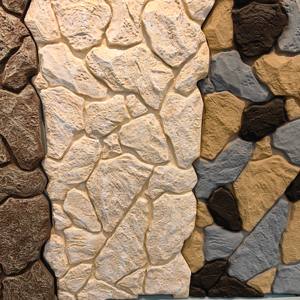 Paneles de Piedra Artificial de Poliuretano Impermeables JUSTONE, 1200x600 mm, Estilo Granito, para Uso en Hoteles Modernos, Diseño de Modelo <span class=keywords><strong>3D</strong></span> para Interiores y Exteriores - Product Image 6