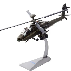 AH-64A model pesawat terbang, ornamen kecil kerajinan model militer cocok untuk mainan