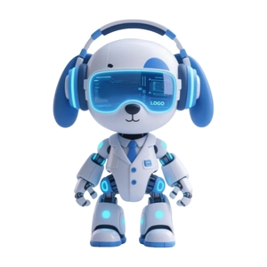 Enology Phong Cách Dễ Thương <span class=keywords><strong>Robot</strong></span> Dog IP Hình Ảnh Tùy Biến Q Phong Cách Figurine PVC Thương Hiệu Linh Vật Tạo Hợp Thời Trang Bức Tượng Nhỏ - Product Image 2