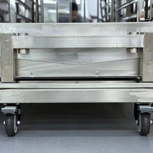वाणिज्यिक 20-स्तरीय गैस-संचालित एलसीडी-नियंत्रित स्टेनलेस स्टील बहुक्रियाशील कॉम्बी ओवन ट्रॉली - Product Image 4