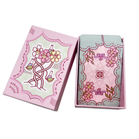 Tarot rose personnalisé de 78 pages, jeu de cartes d'impression et emballage, cartes de tarot avec guide, jeu de tarot Oracle à bords dorés/argentés