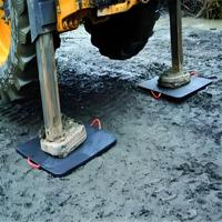Support de stabilisateur pour grue, plaque de support pour grue, plaque de stabilisateur en UHMWPE, plaque de stabilisateur robuste pour grue mobile