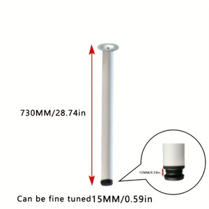 Pied de meuble rond en acier laminé à froid, robuste, minimaliste, pour table d'intérieur - Product Image 4