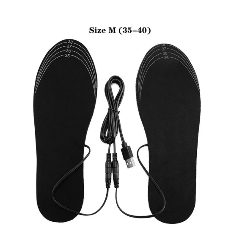 Supuer USB heated shoe insoles, electric foot warming pad