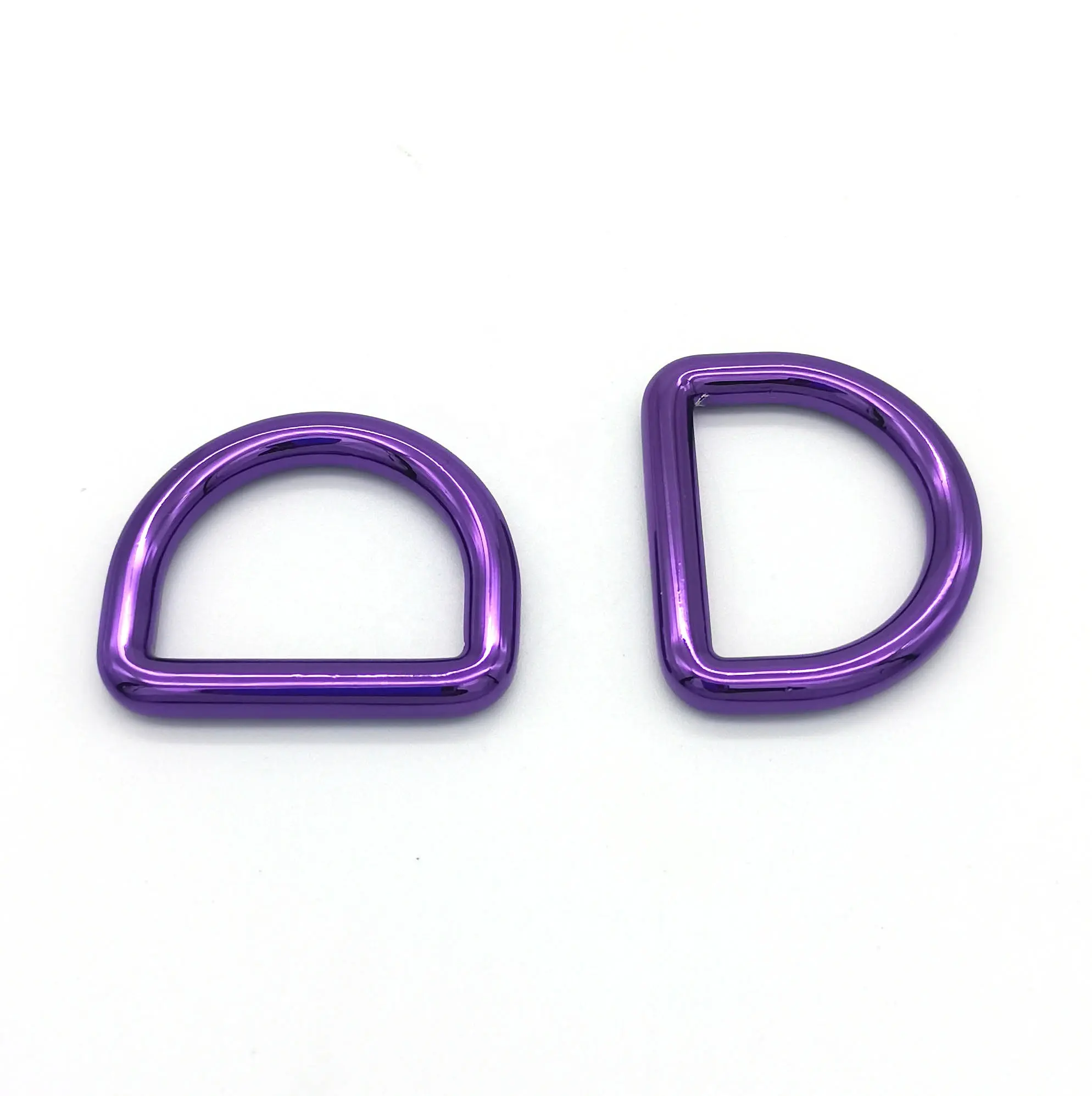 Hebilla de anillo en D de latón personalizada para cinturón Anillos en D coloridos para bolsos Bolso de cuero Anillos y accesorios de metal