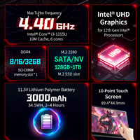 Portátil I3-1215U 6 Núcleos 2 en 1 OEM con Pantalla Táctil de 10.95" IPS 1920x1200, 16GB, 512GB SSD, Plegable 360°, Tablet Notebook Yoga para Negocios