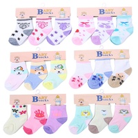 Logo personnalisé mignon dessin animé bébé chaussettes rayé bouche ample coton biologique bébé garçon chaussettes personnalisé blanc bébé chaussettes