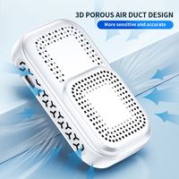 Détecteur d'air portable professionnel pour formaldéhyde/TVOC/CO2, capteurs semi-conducteurs et écran LCD HD et alarme, utilisation à domicile/en voiture