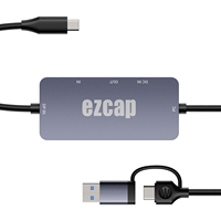 Carte de capture vidéo Ezcap DP/ HDMI avec entrée USB 3.0 4K 1080P 60fps enregistrement PD charge pour jeux et streaming