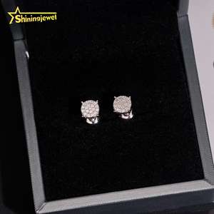 Magazzino USA Moissanite <span class=keywords><strong>orecchini</strong></span> a <span class=keywords><strong>cerchio</strong></span> 6.5mm in vero oro placcato <span class=keywords><strong>orecchini</strong></span> a grappolo <span class=keywords><strong>orecchini</strong></span> Pass diamante Tester Hip Hop <span class=keywords><strong>925</strong></span> <span class=keywords><strong>argento</strong></span> - Product Image 5