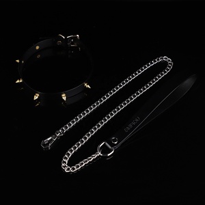 Girocollo gotico regolabile in pelle con rivetto Punk - Product Image 5