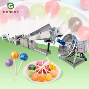 Máquina automática de 2 colores para hacer piruletas y caramelos en barra, con sistema de estampado de discos, rompido de depósitos, de mandíbula, para barras redondas y planas, y con capacidad máxima. - Product Image 1