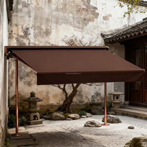 Auvent électrique télécommandé avec auvent de bâtiment de jardin léger pour l'application d'auvent de pluie de balcon de villa extérieure - Product Image 2