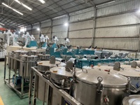 Chaîne de production d'huile complète : machine de raffinage du pétrole brut et presse à huile de palme