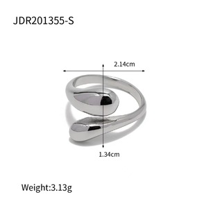 Anillo Grueso de Acero Inoxidable Chapado en Oro Rosa con Forma de Corazón y Circonitas para Mujer, Estilo Clásico, Novedad 2026 - Product Image 6