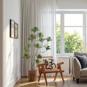 Planta Artificial de Lirio de Estilo Nórdico Grande para Espacios Interiores, Simulación de Hierba y Árbol en Maceta de Plástico para Decoración de Sala de Estar - Product Image 2