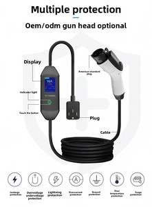 Station <span class=keywords><strong>de</strong></span> recharge pliable pour véhicules électriques 11 kW Type 2 compatible avec les véhicules électriques néo-zélandais |   Chargeur AC portable triphasé avec protection contre les fuites certifiée IP65 - Product Image 3