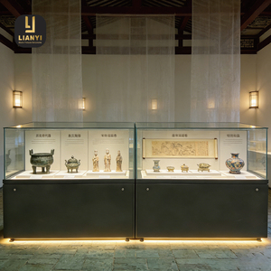 Museum Grade LED Lit Showcase with Anti UV Low Reflection Glass Coating <b>Security</b> <b>Lock</b> Customizable for Luxury Retail & ODM - Product Image 3