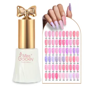 NOVA Tendência Long Lasting Logotipo Personalizado Soak Off 10ml Nail Gel Polish Private Label Cor Nail Polish Set UV Gel Polish Nail Glue