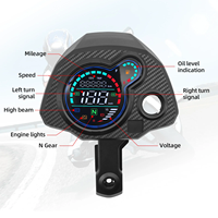 Harga Pabrik Terlaris Speedometer LED Motor 12V, Odometer, dan Tachometer Cocok untuk Honda Navi 110