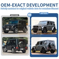 Pour Mercedes-Benz Classe G G Wagon W464 Amélioration W465 Kit Carrosserie Style Bra-B Calandres Avant et Pare-chocs Arrière Assemblés Pièces de Carrosserie G500