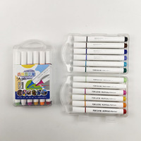 Meilleure vente ensemble de marqueurs acryliques fournitures de dessin d'art pour enfants stylo acrylique triangle bricolage créatif
