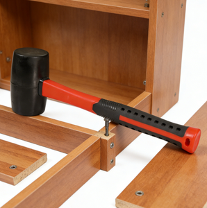 Martillo de goma para construcción, hecho a mano, para instalación de baldosas, de alta calidad, con mango de fibra de vidrio OEM, 12/24 oz, para maquinistas - Product Image 4