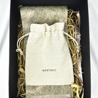 Sac de rangement en tissu écologique en gros OEM, sac d'emballage en jute naturel et lin, petit sac à cordon en jute