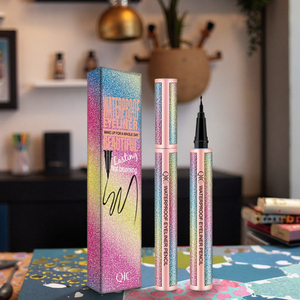 <span class=keywords><strong>Crayon</strong></span> et stylo pour les yeux vegan, anti-bavures, noir minéral, imperméable, avec emballage personnalisé - Product Image 1
