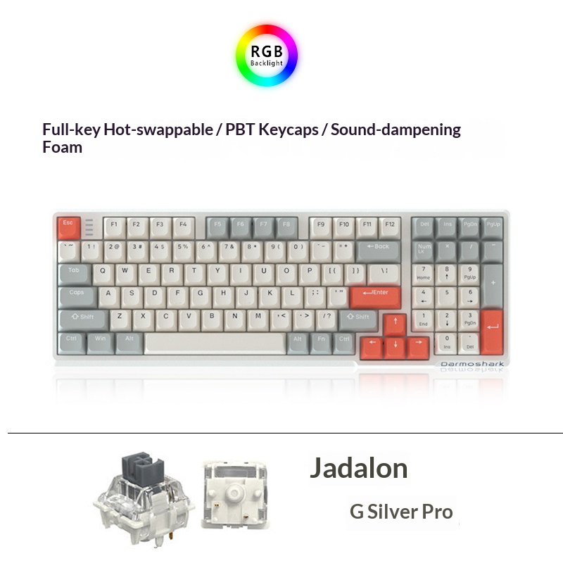 สวิตช์ Gateron G Silver Pro แบบไตรโหมด