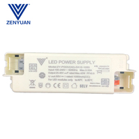 Zhongshan-fuente de alimentación Led de fábrica, controlador de corriente de salida única DC 25V-40V, 42W, 50W, 1050-1250mA