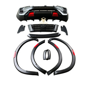 Accessoires 4x4 Pare-chocs avant de voiture Grille ABS Noir Kits de carrosserie pour Navara Np300 2015 Mise à niveau vers Np300 2021 Pro-4x <span class=keywords><strong>2022</strong></span> - Product Image 1