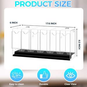 Dispensador de Sobres de Cartas Coleccionables Pokémon, 6 Ranuras, Transparente, Acrílico, Protección UV, Base Negra - Product Image 4