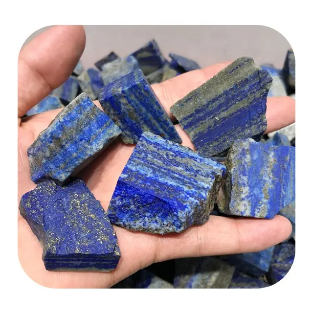 Großhandel natürlicher blauer roher Quarzstein Lapis Lazuli Feng Shui-Stil 1-farbiger Druck