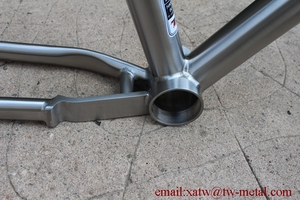 XACD Ti <strong>Cycles</strong> T47 BB Shell <strong>Titanium</strong> Gravel Road Bike Frame Disc Brake 700X45C Ti Minivelo Lightweight Touring 1.6kg - Product Image 4