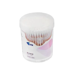 High quality Chinese manufacturer Wholesale Disposable Eco-Friendly Natural Cotton Swab Paper Stick Cotton Ear Buds